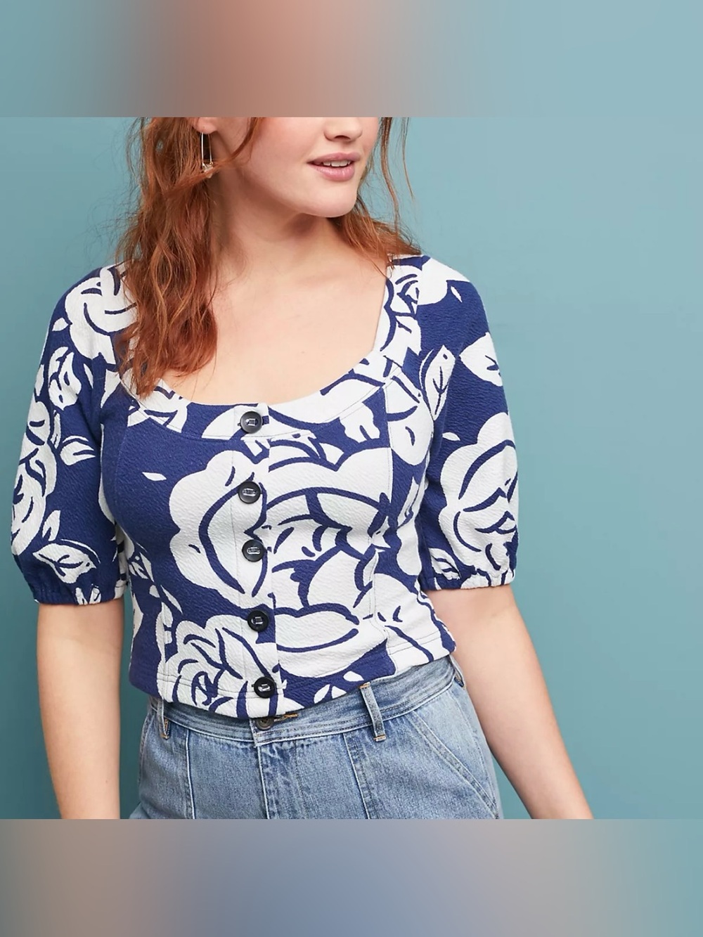 Maeve by Anthropologie Amiens Top Size Medium